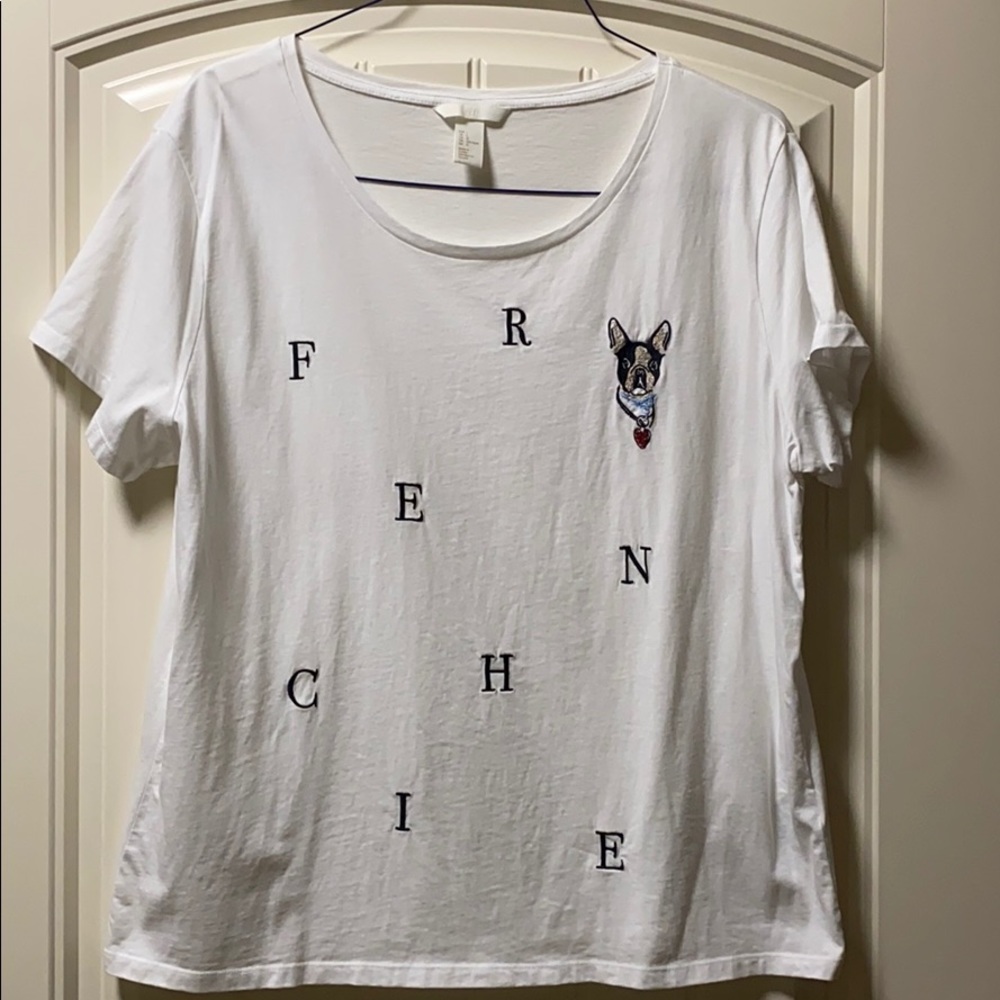 H & M T-shirt with embroidery